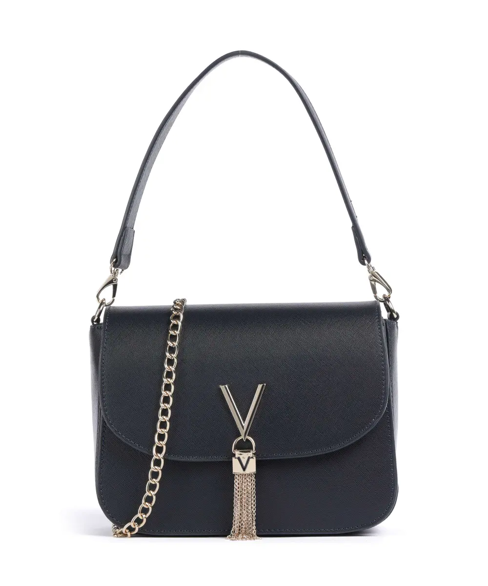 Borsa a Tracolla con patta Saffiano blu VALENTINO Linea Divina