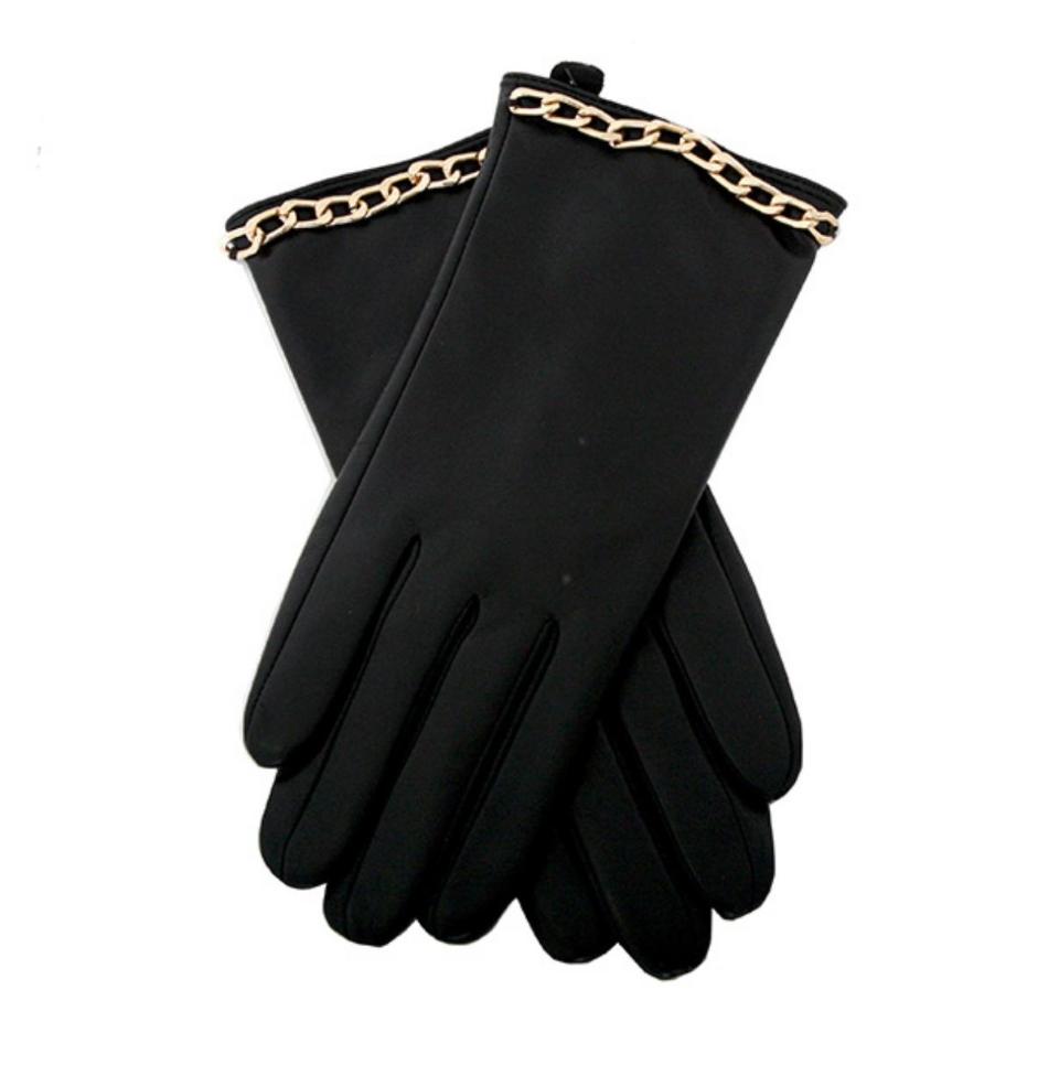 Guanti Donna pelle nera ROGP3ND03 ROCCOBAROCCO linea BIRYANI