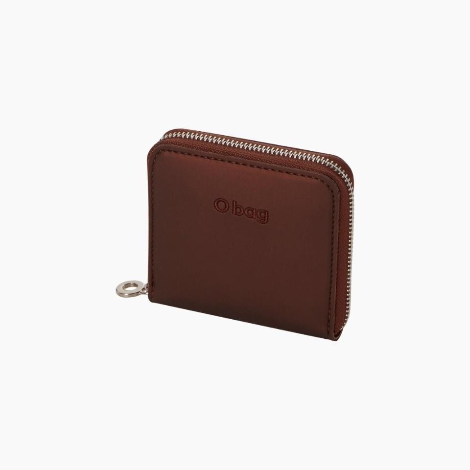 Portafoglio in tessuto gommato  metal con zip O HALF WALLY O bag