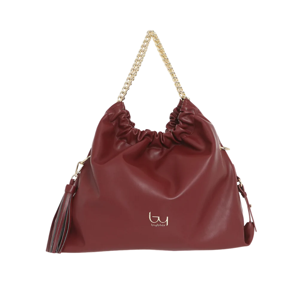 BORSA  A  TRACOLLA CON CATENE BYBS45A01 By Byblos LINEA SMERALDO