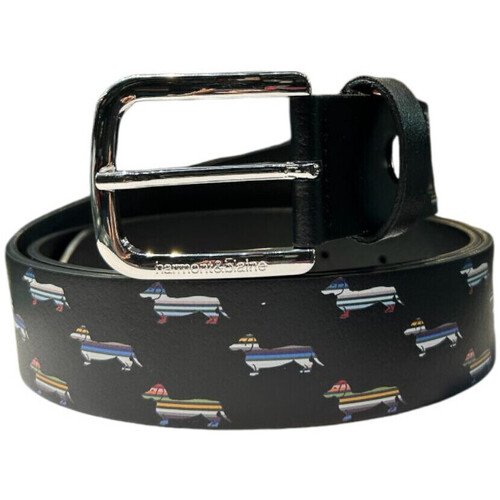 Cintura in pelle con bassotto all-over Harmont & Blaine Linea  Belts