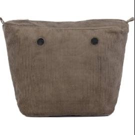 O bag .  sacca  interna cotton corduroy Sacca interna   O bag in tessuto cotton corduroy con chiusura a zip O Bag
