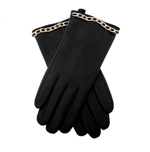 Guanti Donna pelle nera ROGP3ND03 ROCCOBAROCCO linea BIRYANI