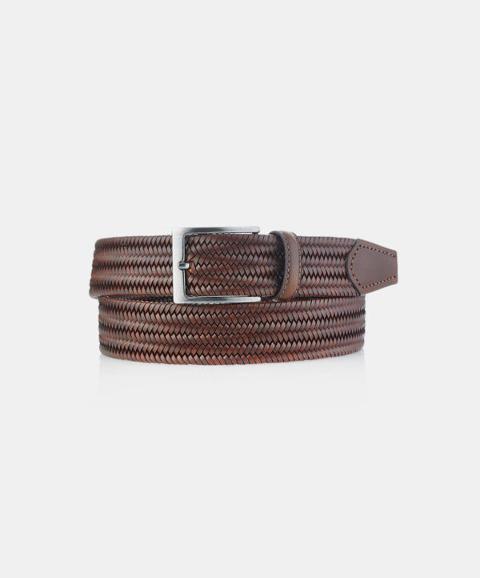 CINTURA IN PELLE INTRECCIATA  IL KUOIO
