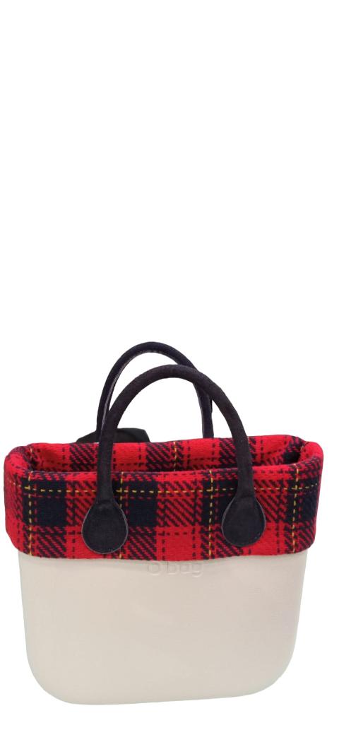 BORDO MINI TESSUTO TARTAN WALLACE Dimensione 40cm largh., 16cm alt. O Bag