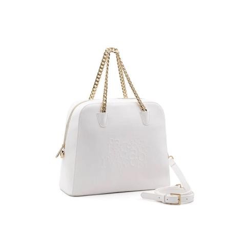 BORSA A MANO CON CATENA E TRACOLLA BIANCA Linea Angelina RBR910B5803 ROCCOBAROCCO