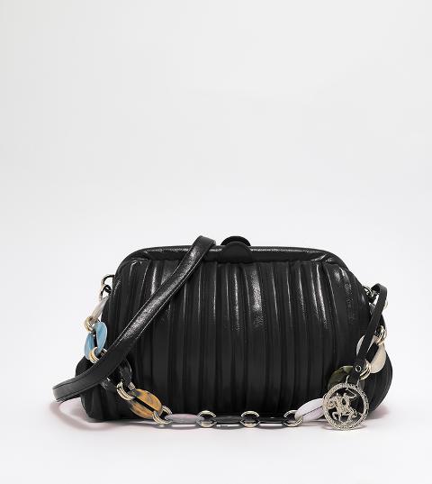 BORSA POCHETTE  NAPPA PLISSETTATA Linea Flora BH-2873 BEVERLY HILLS POLO CLUB