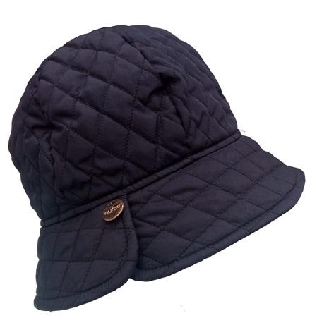 Cappello da donna trapuntato blu Waterproof 242-CPD442-461 AYFEE
