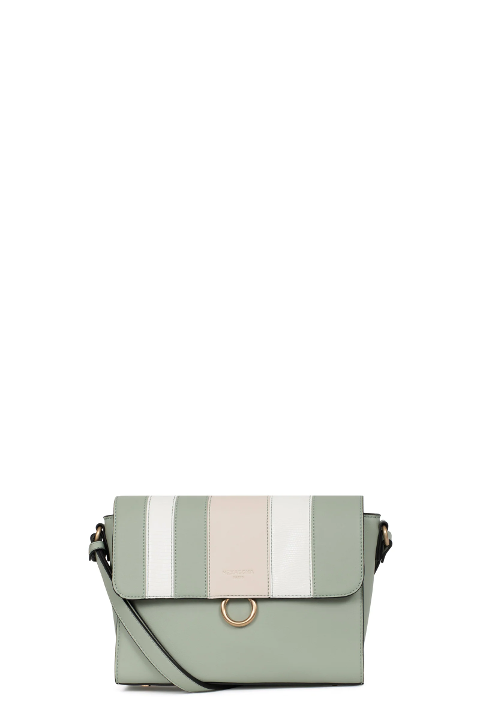 BORSA  TRACOLLA CON PATTA MENTA HEXAGONA LOUISE