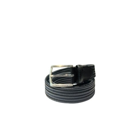 Cintura in pelle intrecciata blu Harmont & Blaine Linea Belts