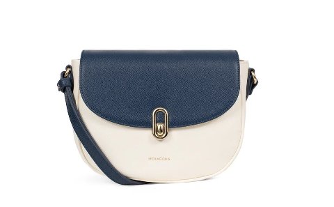 BORSA A  TRACOLLA CON PATTA HEXAGONA LINEA CALI