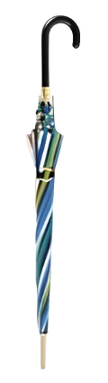 Ombrello Lungo Donna  a strisce colorate Ombrellificio Morellini Linea M&P