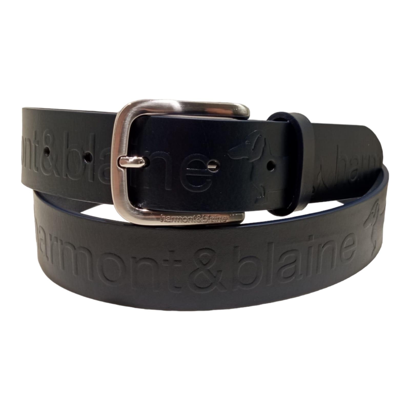 Cintura in pelle con bassotto all-over  CM 3.5 H2DPMH990054 Harmont & Blaine Belts pelle