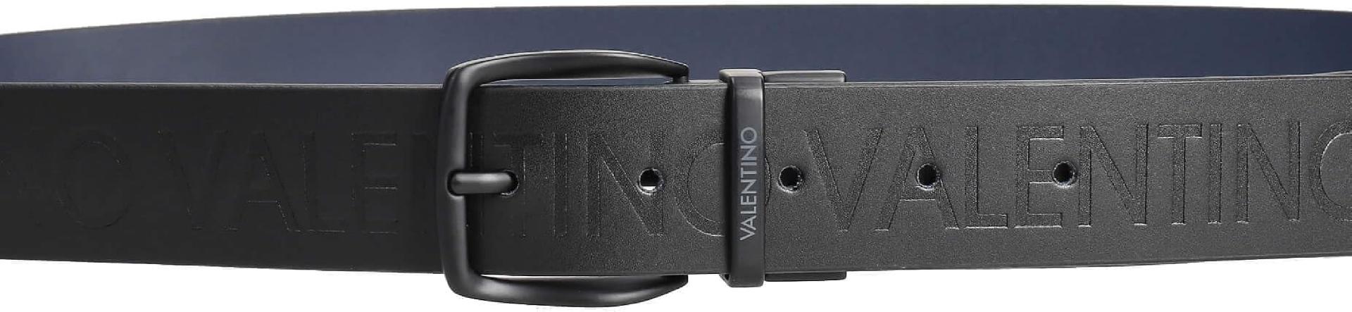 CINTURA UOMO NERO  DOUBLE BLU LINEA PATRICK BELT VCP7J801 VALENTINO