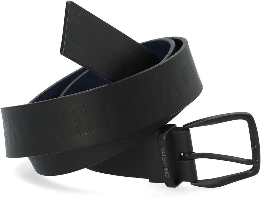 CINTURA UOMO NERO  DOUBLE BLU LINEA PATRICK BELT VCP7J801 VALENTINO