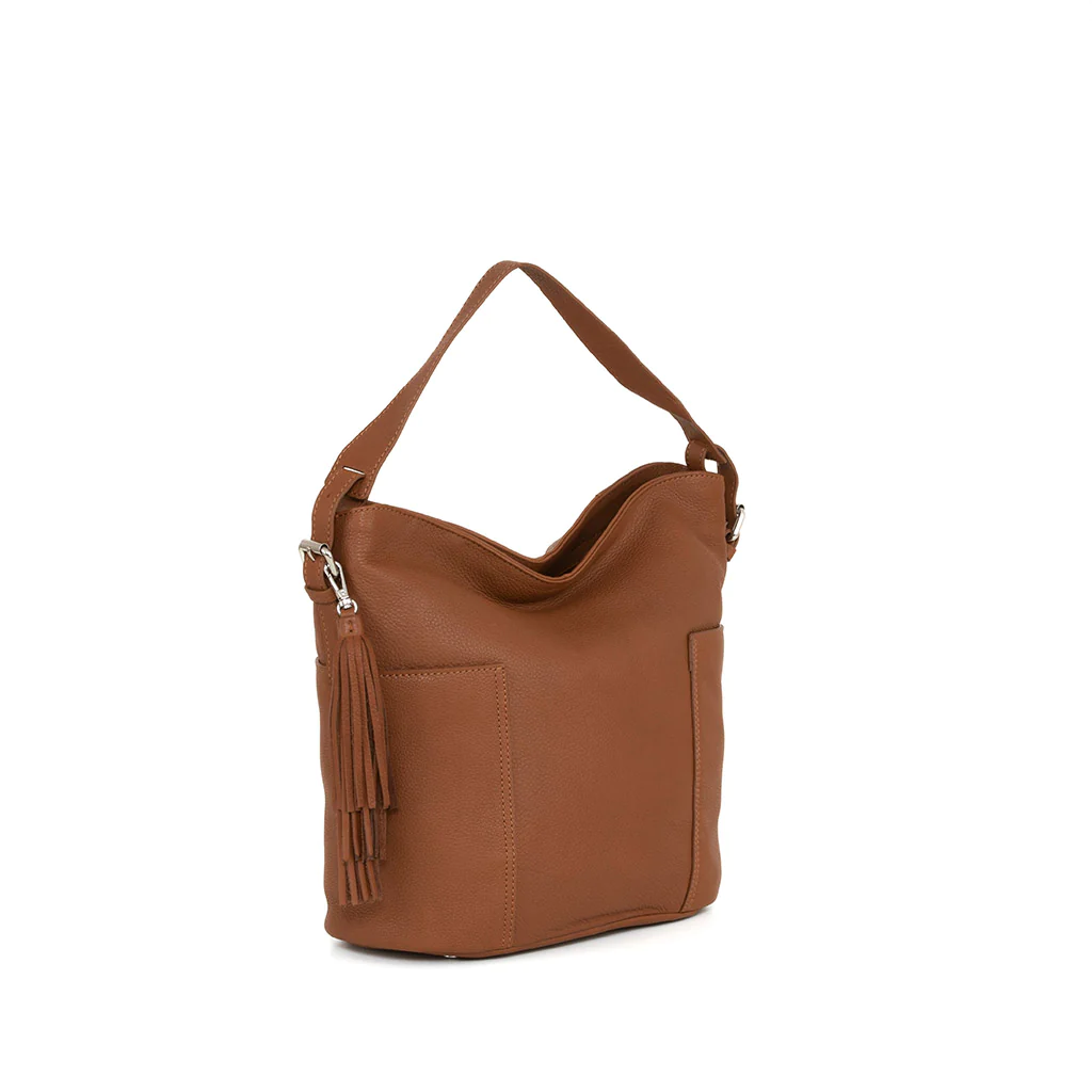Borsa a  sacca  in pelle Marrone 4356264 THE TREND