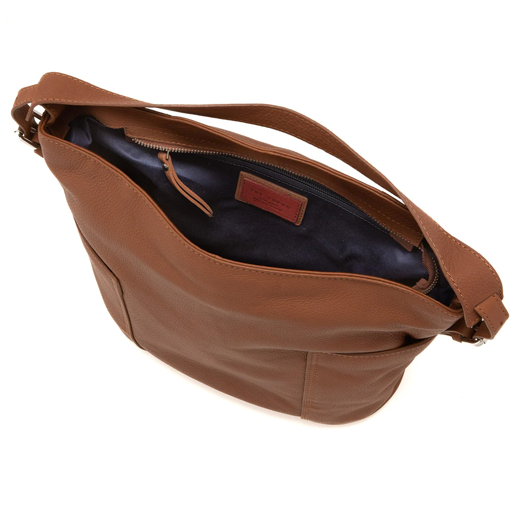 Borsa a  sacca  in pelle Marrone 4356264 THE TREND