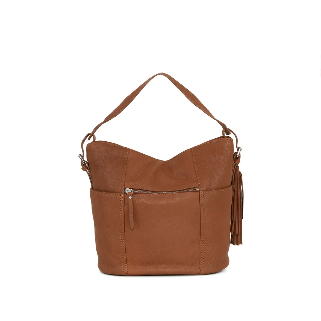 Borsa a  sacca  in pelle Marrone 4356264 THE TREND