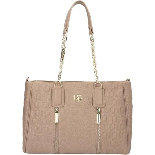 BORSA SHOPPER CON CATENE BEIGE 4US CESARE PACIOTTI 4US