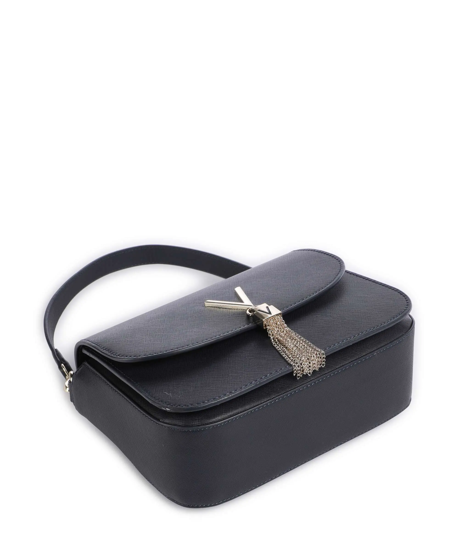 Borsa a Tracolla con patta Saffiano blu VALENTINO Linea Divina