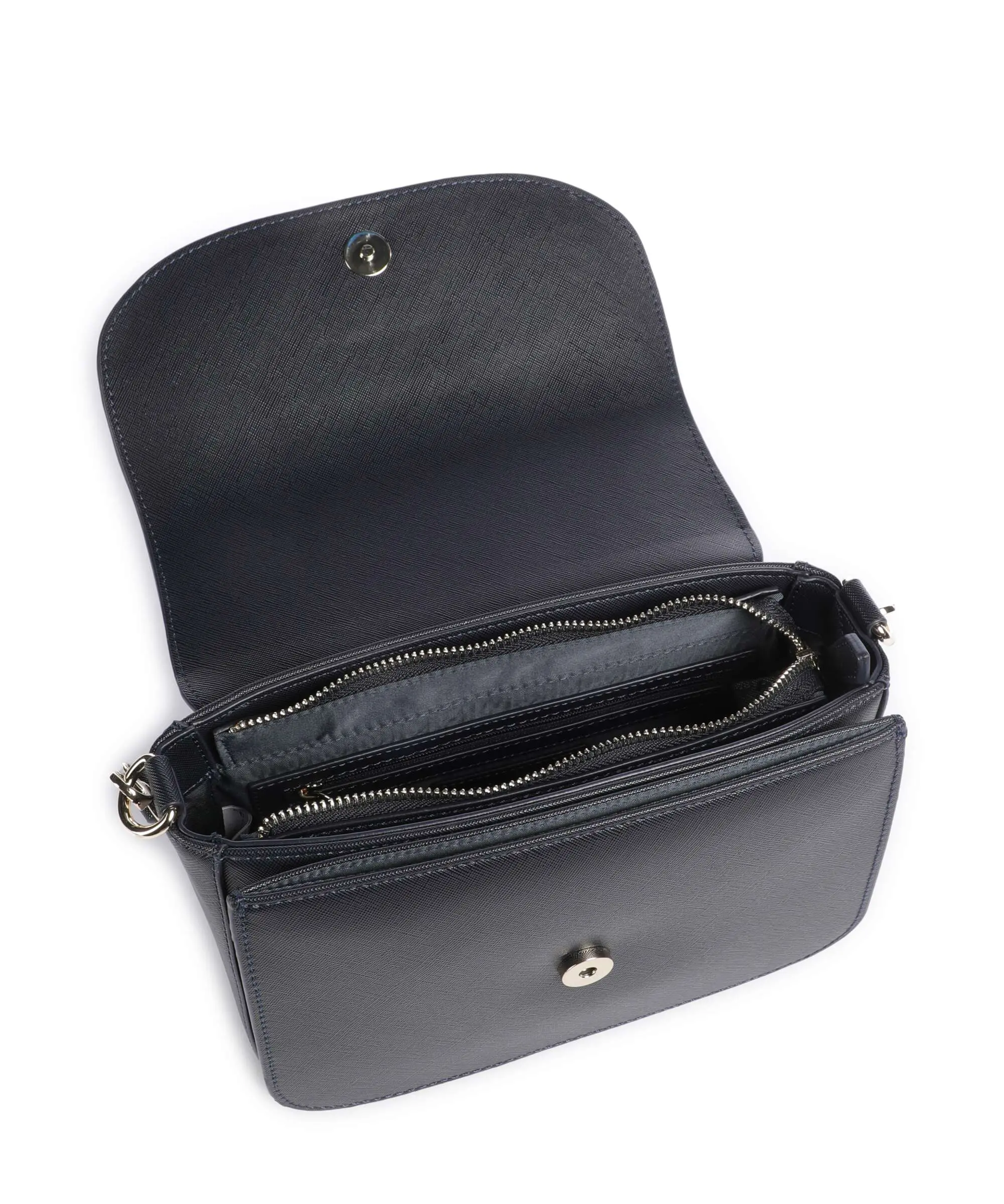Borsa a Tracolla con patta Saffiano blu VALENTINO Linea Divina