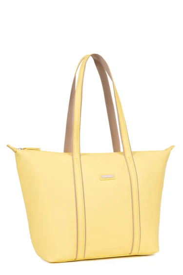 BORSA SHOPPER GIALLO  8120166 HEXAGONA LINEA TARA