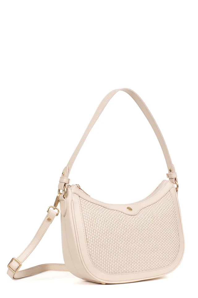 BORSA A TRACOLLA BEIGE 6520138 HEXAGONA LINEA GIUDITTA