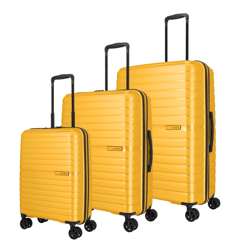 Set 3 trolley grande - medio - cabina blu TRAVELITE Linea Trient