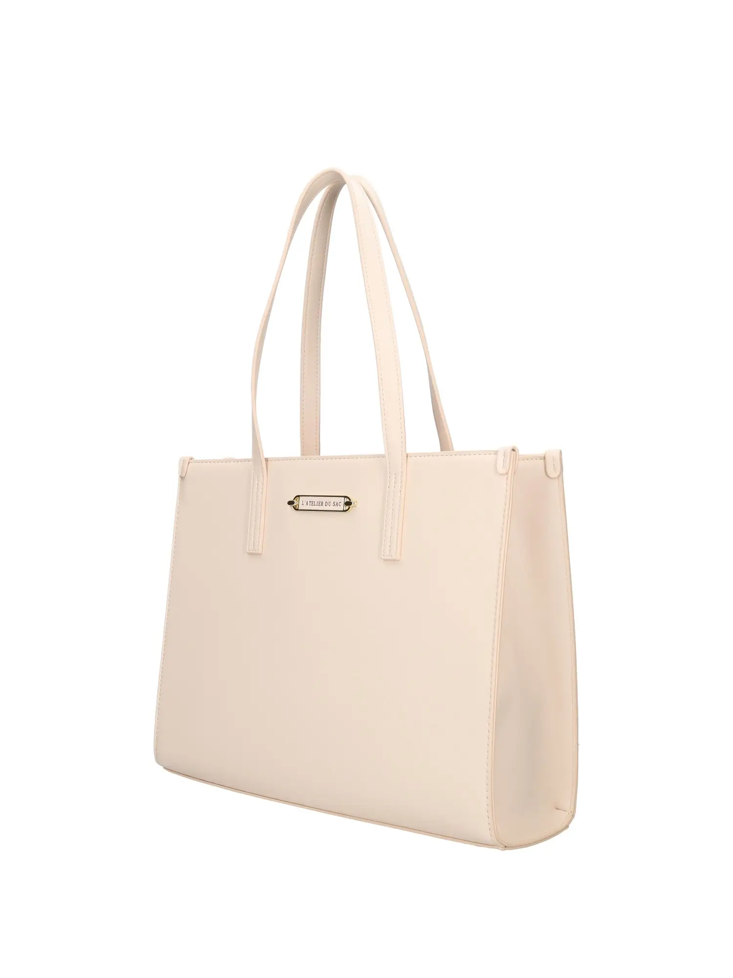 BORSA SHOPPER  ECRU 16993-DER-S5B-A L ATELIER DU SAC PAULETTE