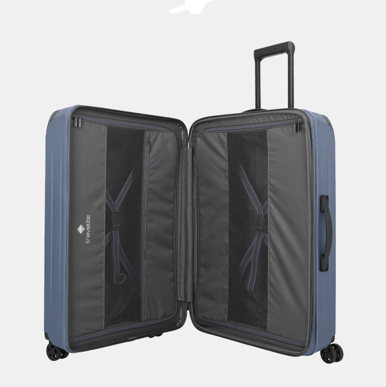 TROLLEY GRANDE L  4 ruote ESPANDIBILE  DENIMBLU TRAVELITE linea DYNAMIIC