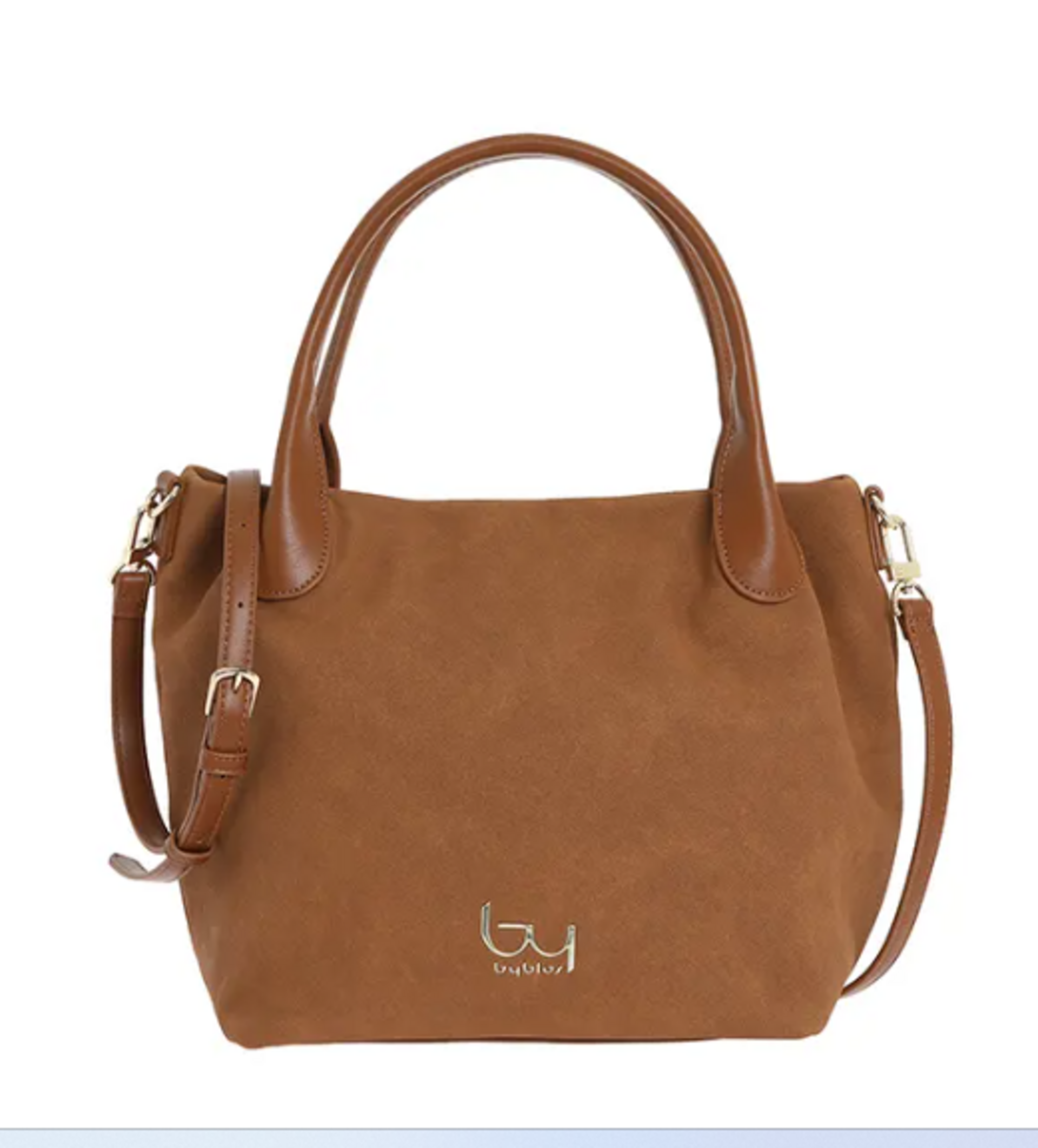BORSA  A MANO CON TRACOLLA SMALL CUOIO By Byblos LINEA  DAISY SUEDE