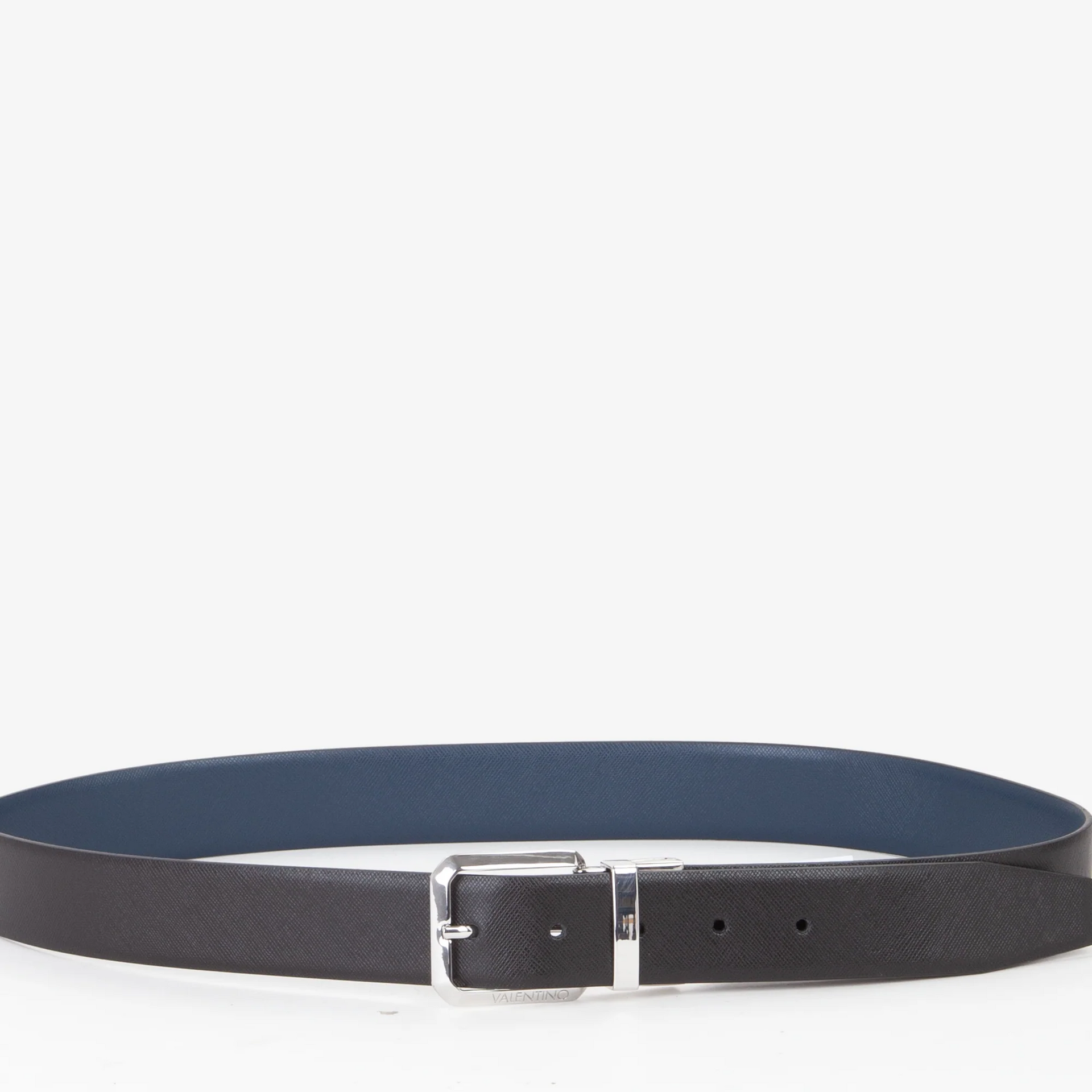CINTURA UOMO DOUBLE  FACE NERO/BLU VCP5XQ01 VALENTINO Linea Marnier