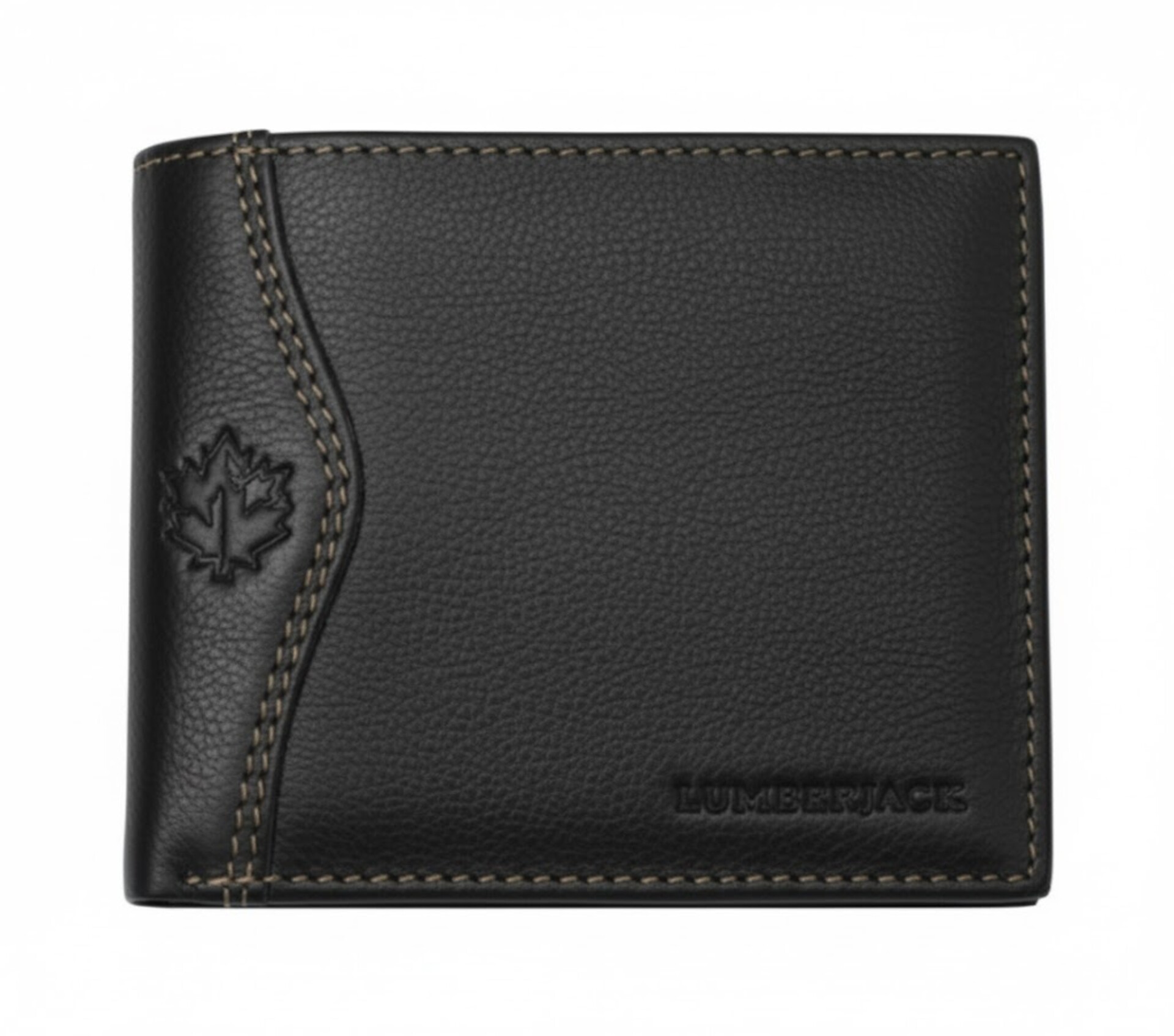 PORTAFOGLIO PELLE  UOMO NERO lumberjack LINEA DOVER