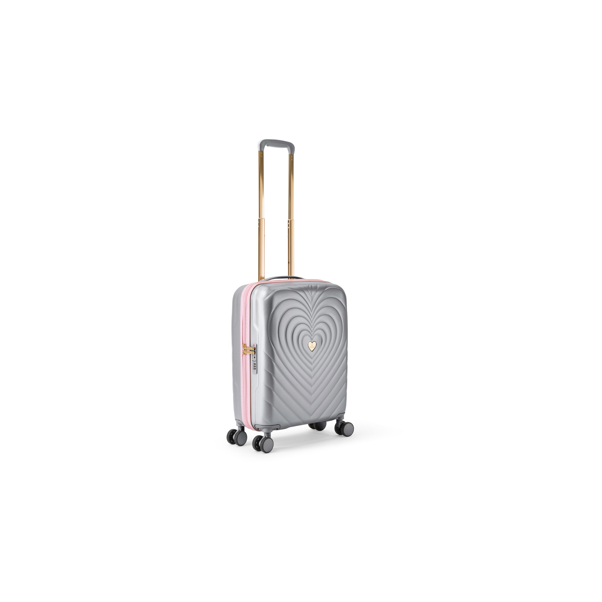 Trolley 4 ruote 55 cm  ARGENTO BRACCIALINI LINEA O CORE