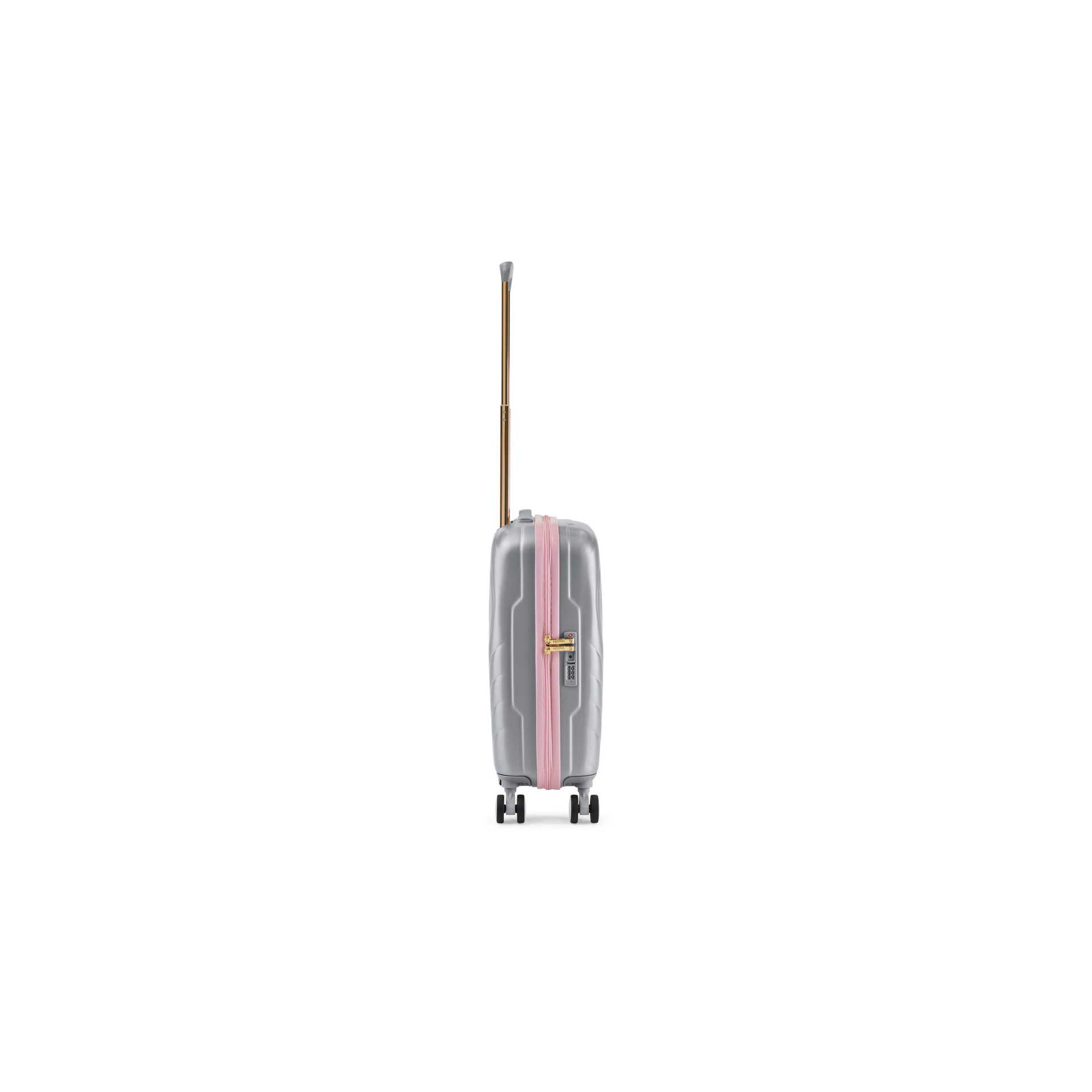 Trolley 4 ruote 55 cm  ARGENTO BRACCIALINI LINEA O CORE