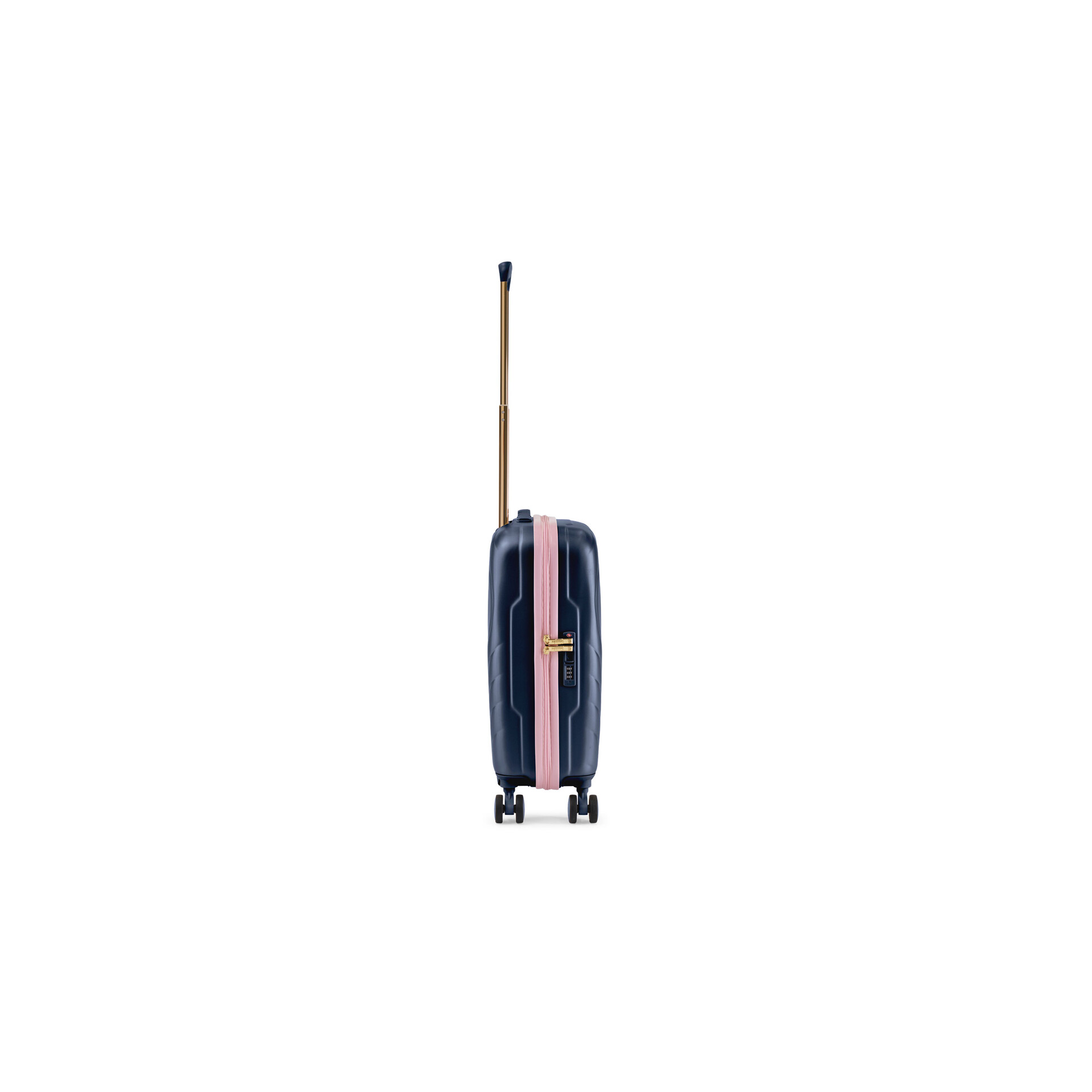 Trolley 4 ruote 55 cm  BLU BRACCIALINI LINEA O CORE