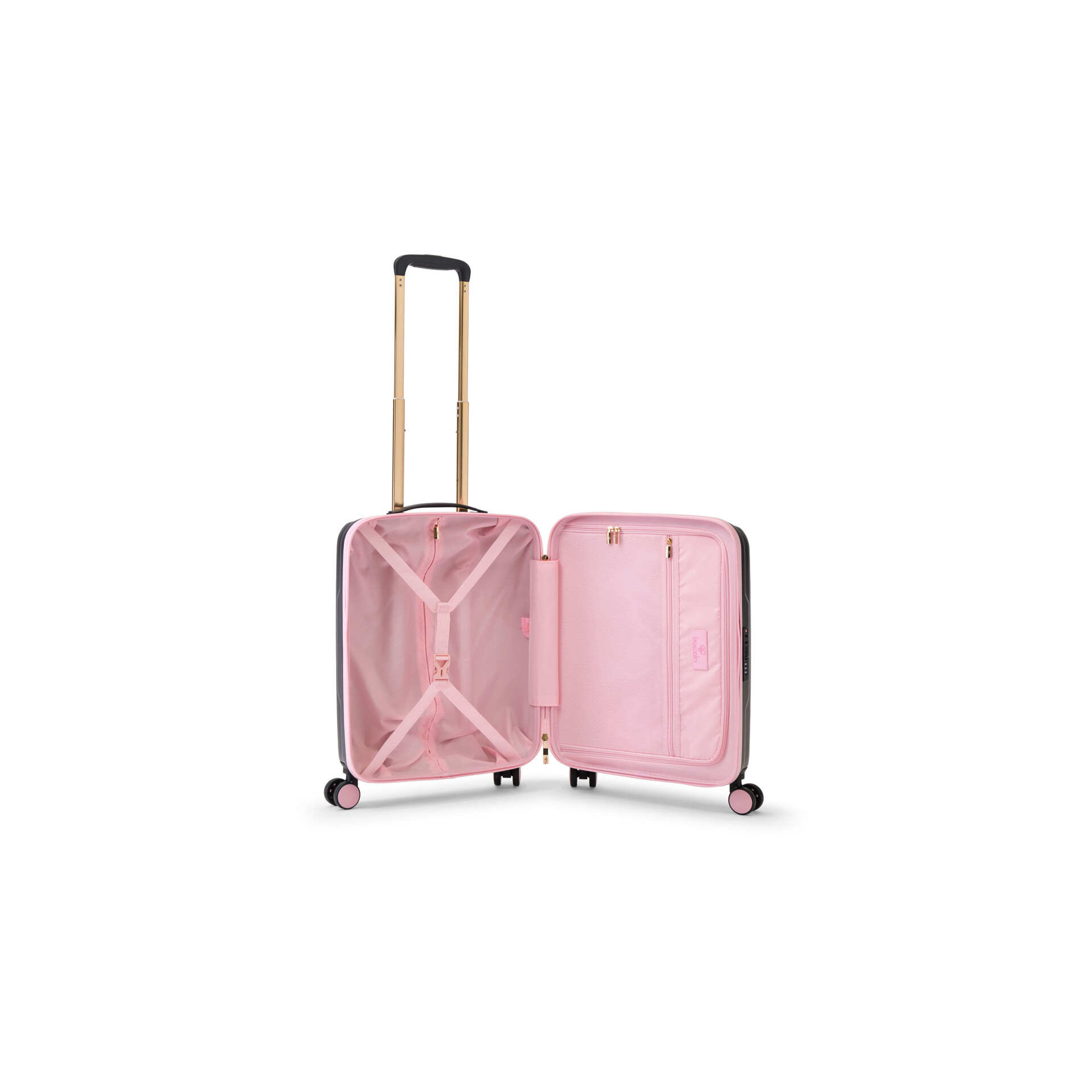 Trolley 4 ruote  55 cm  Nero BRACCIALINI LINEA PUPPIES