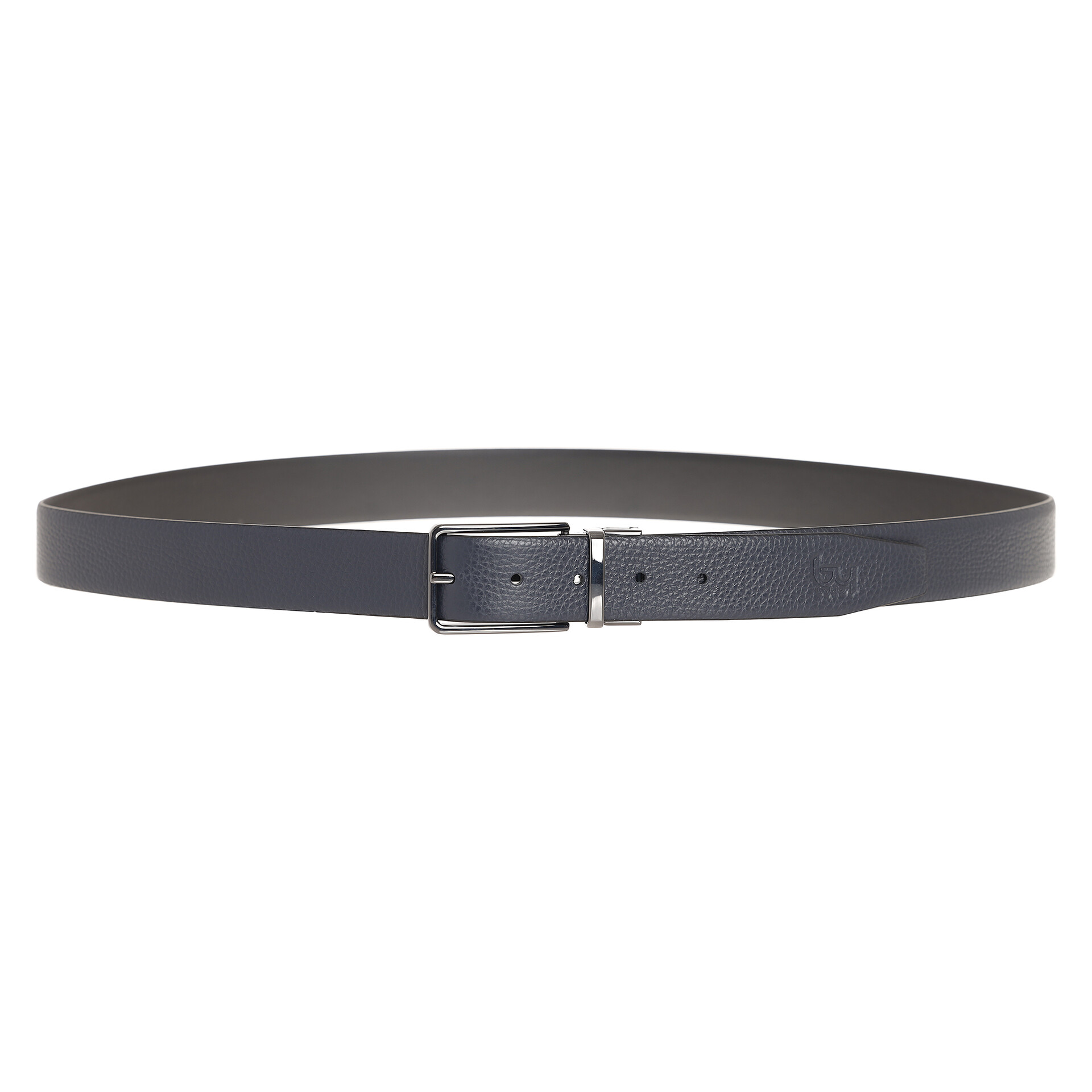 CINTURA UOMO PELLE DOUBLE NERO/BLU By Byblos Linea Crew