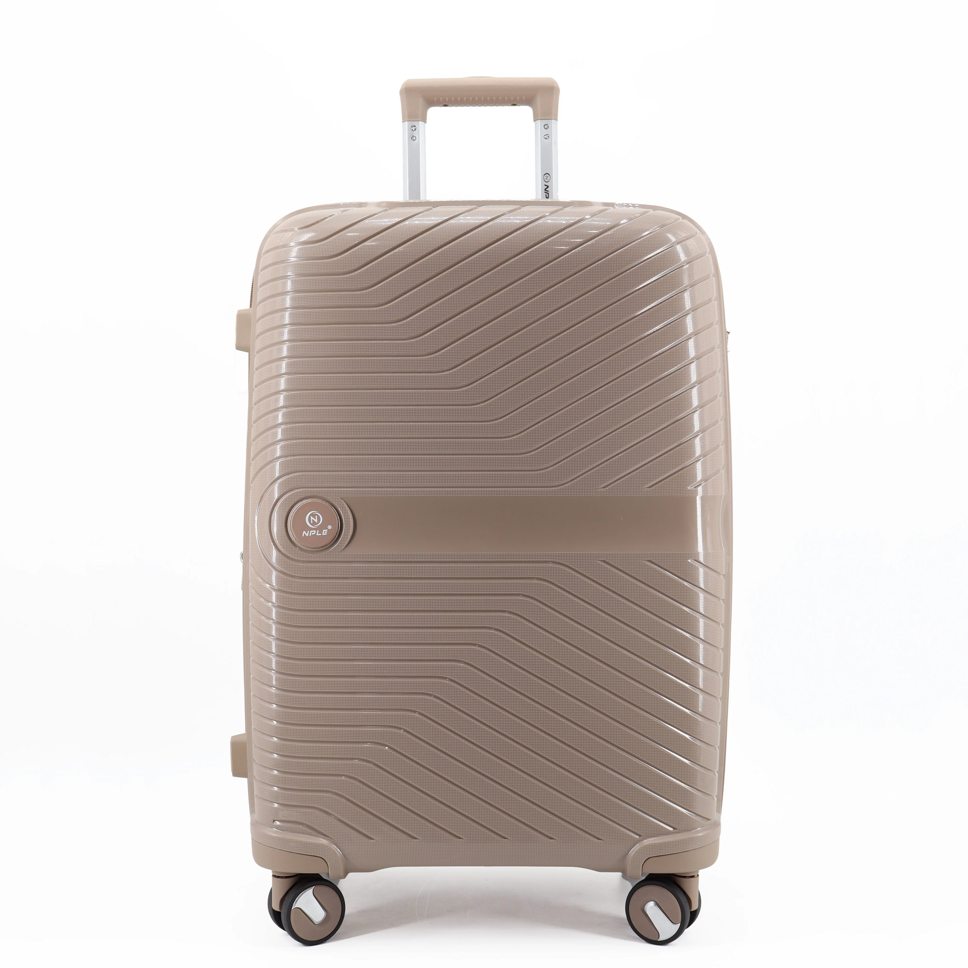 Set 3 trolley grande - medio - cabina-cabina espadibile Khaki NPLE Linea SOLID