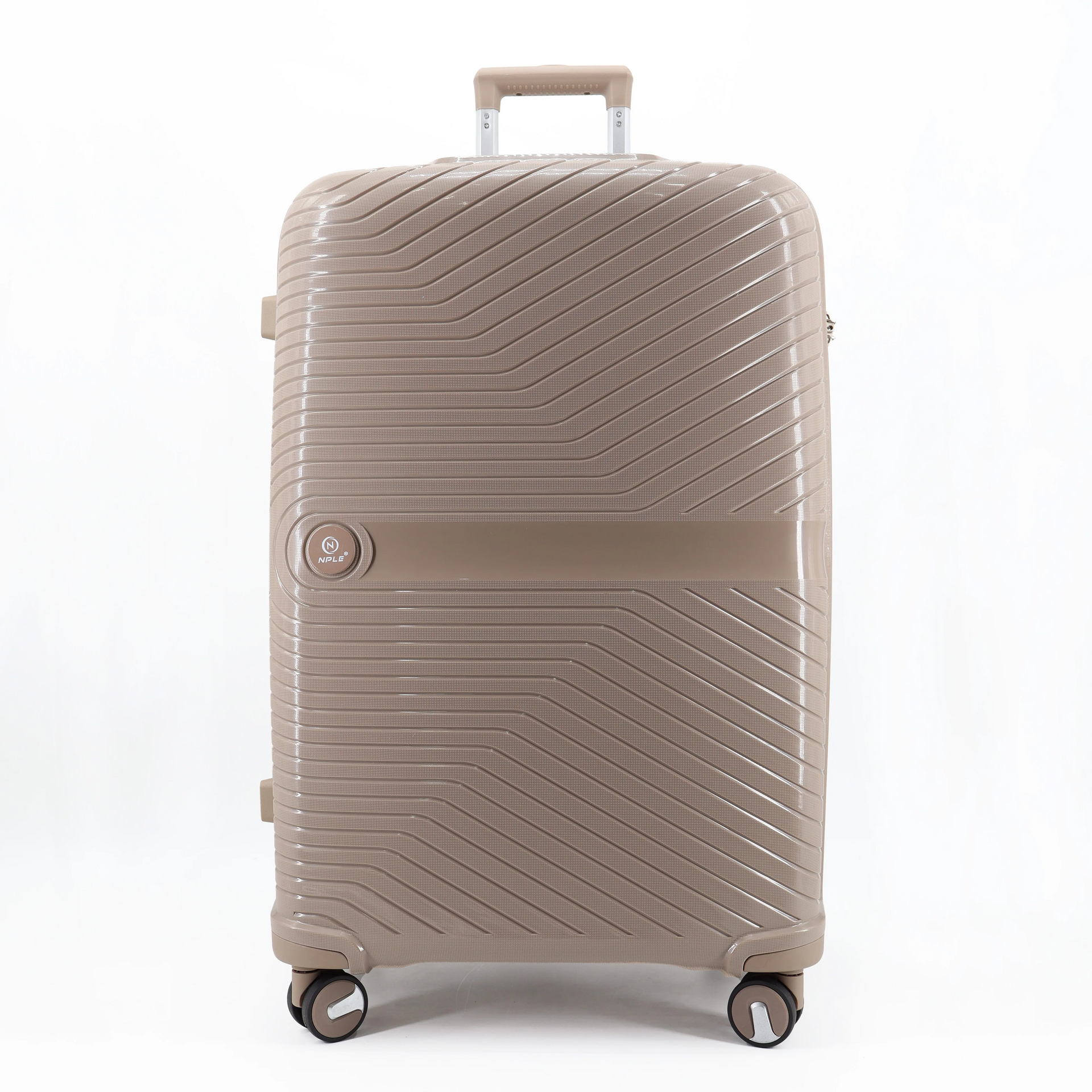 Set 3 trolley grande - medio - cabina-cabina espadibile Khaki NPLE Linea SOLID