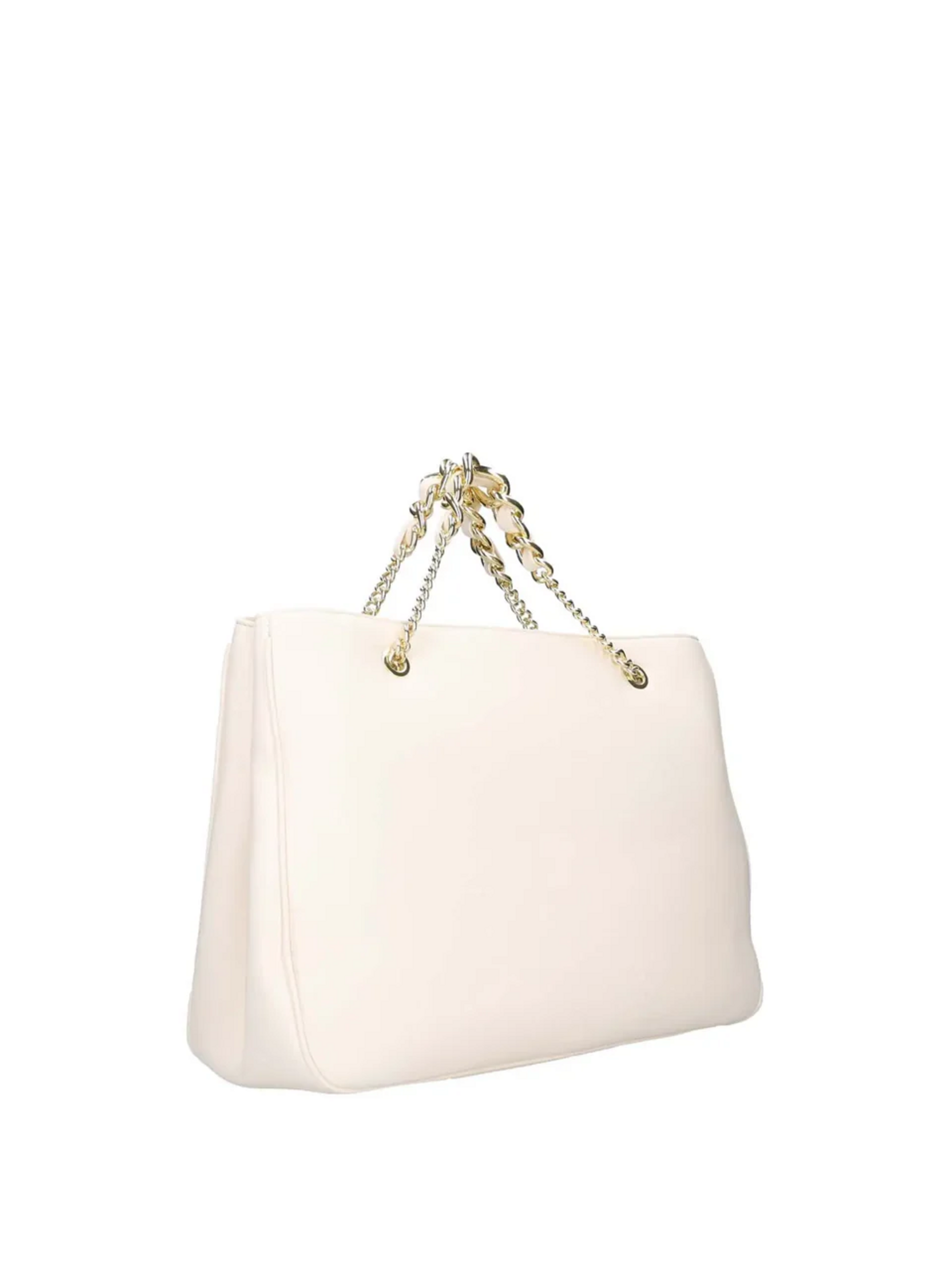 BORSA  SHOPPER CON MANICI CORTI CON CATENA BIANCA 4US CESARE PACIOTTI 4US EMMA