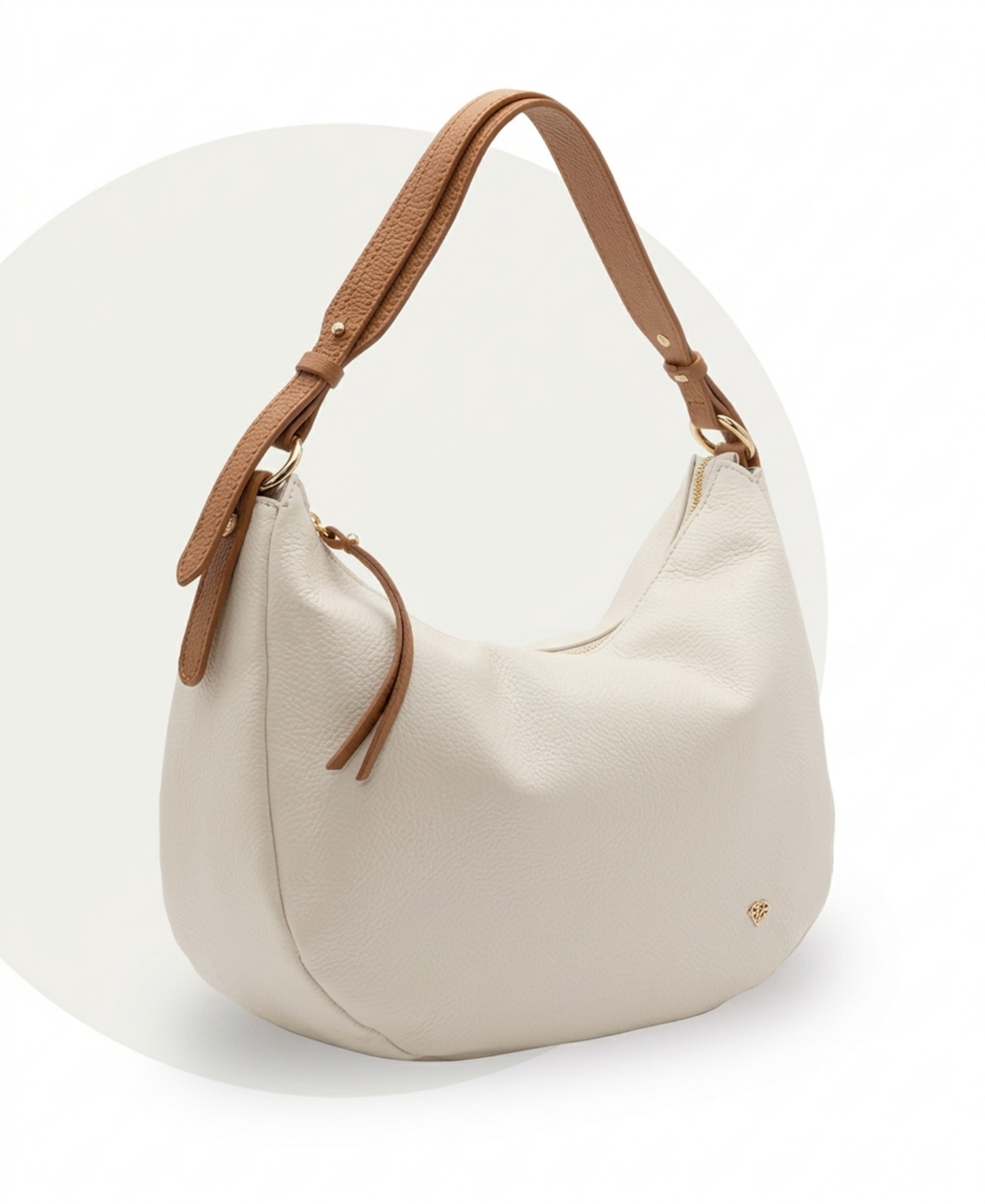 Borsa a Tracolla Beige Caleidos linea pelle
