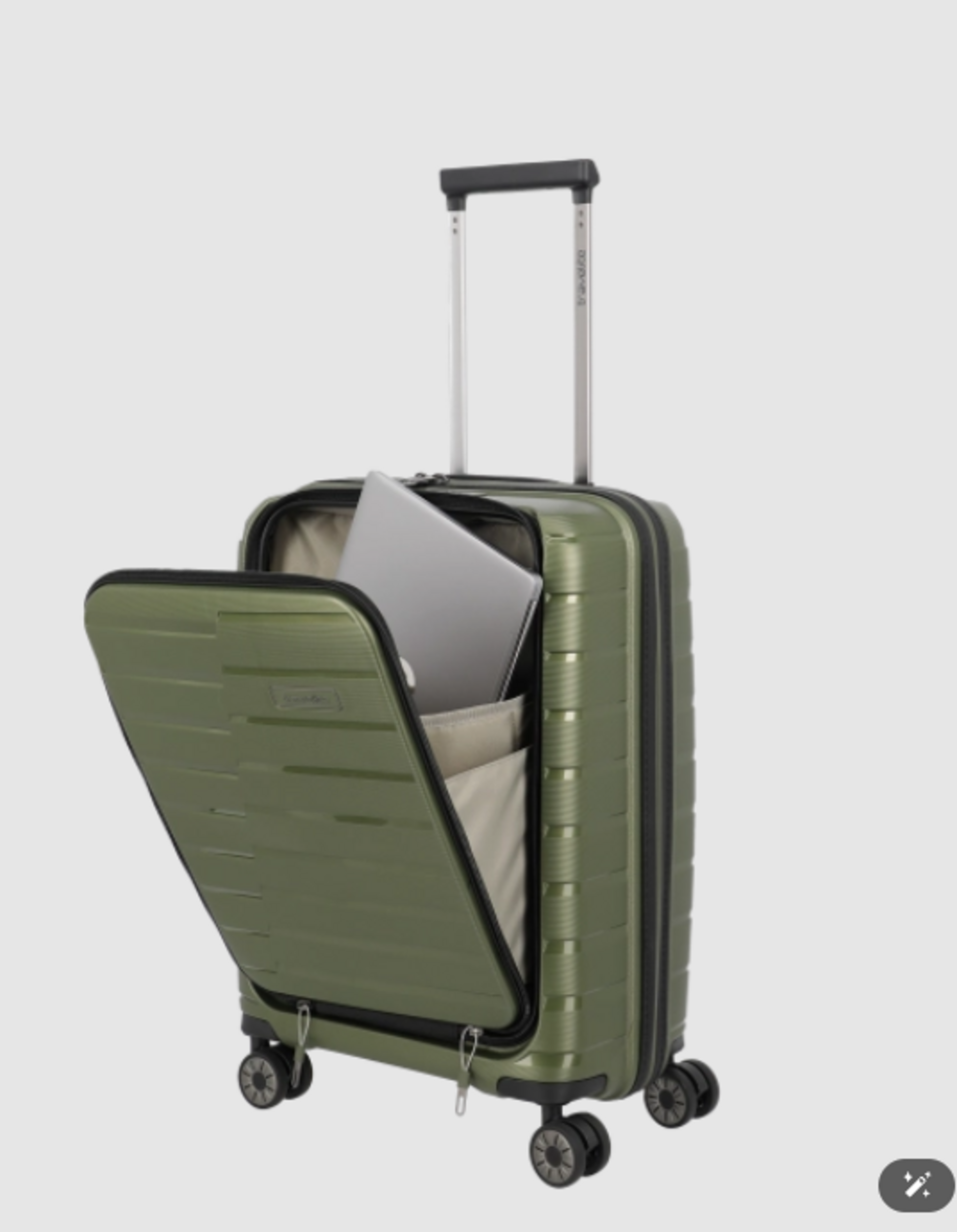 Trolley Cabina 4 Ruote business P/C in polipropilene 075346 TRAVELITE Linea AIR BASE