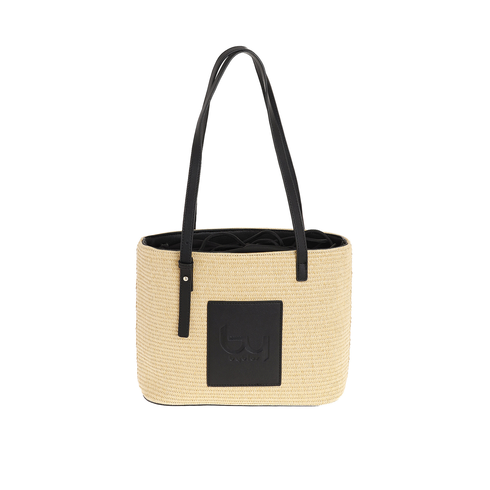BORSA SHOPPER  PAGLIA INTRECCIATA BYBS86B01 By Byblos LINEA TESSUTO ECOPELLE
