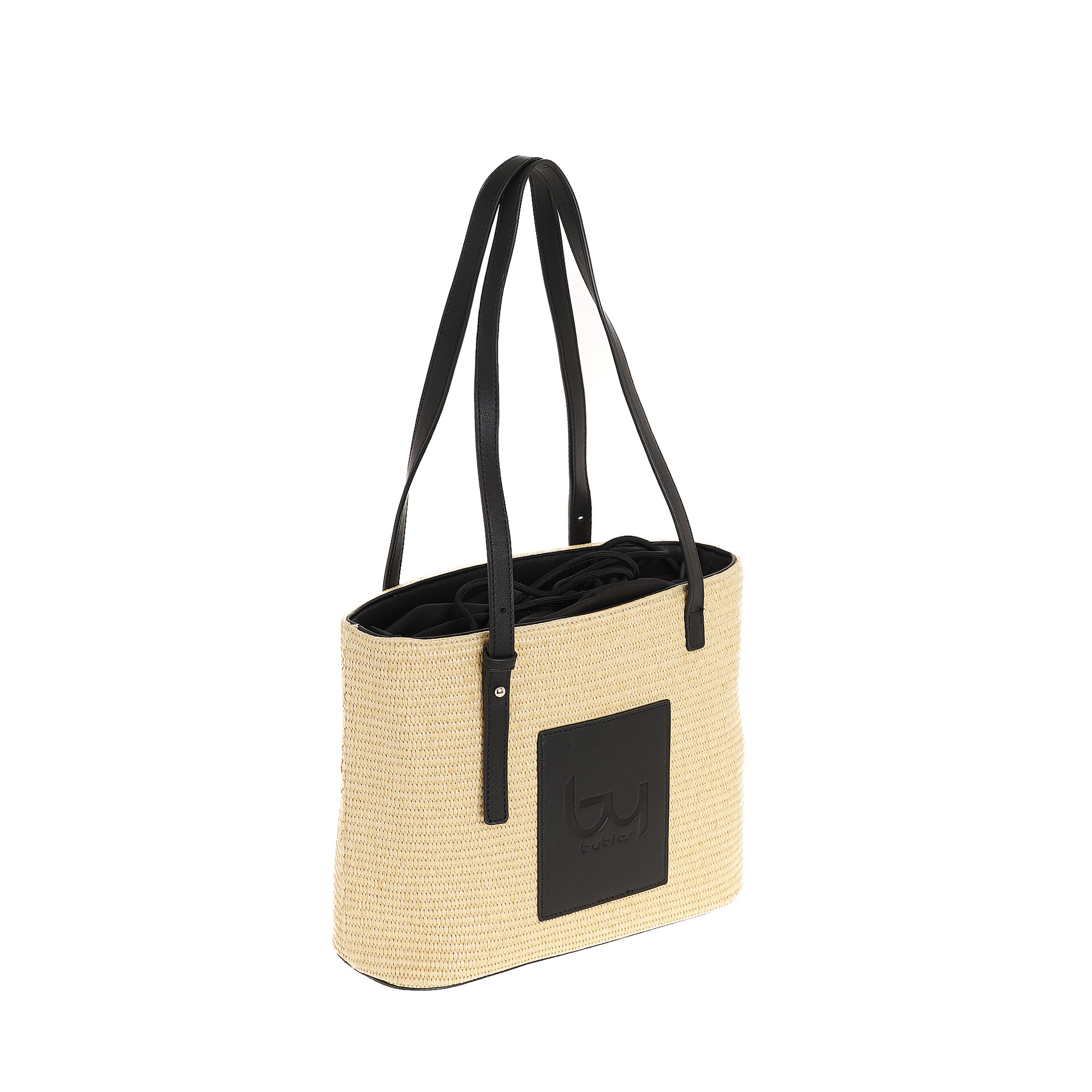 BORSA SHOPPER  PAGLIA INTRECCIATA BYBS86B01 By Byblos LINEA TESSUTO ECOPELLE