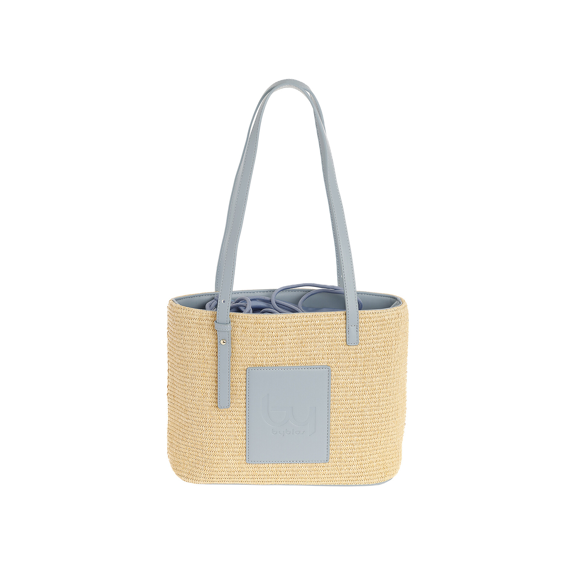 BORSA SHOPPER  PAGLIA INTRECCIATA BYBS86B01 By Byblos LINEA TESSUTO ECOPELLE