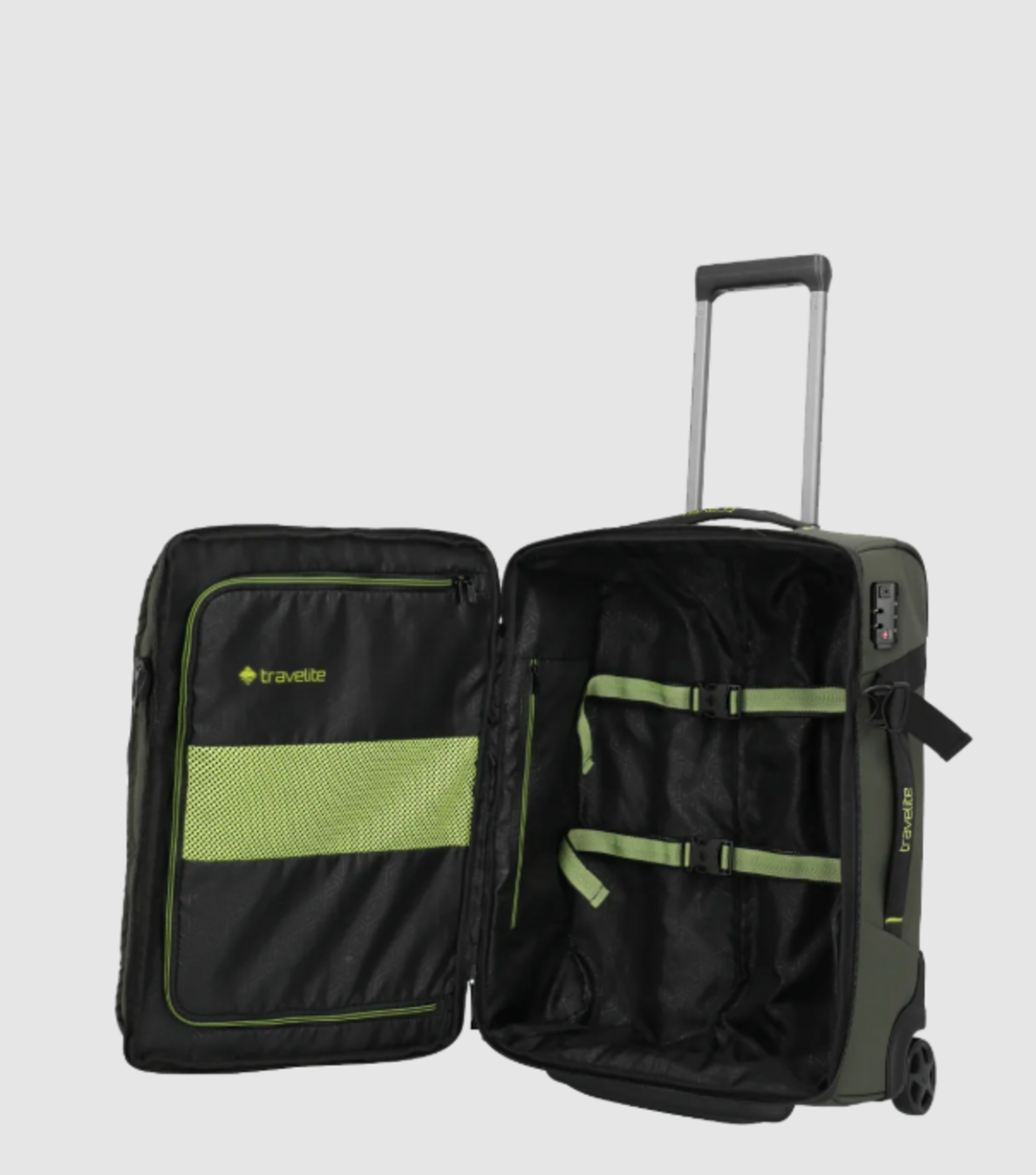 Trolley Cabina 2 ruote Khaki TRAVELITE Linea BRIIZE