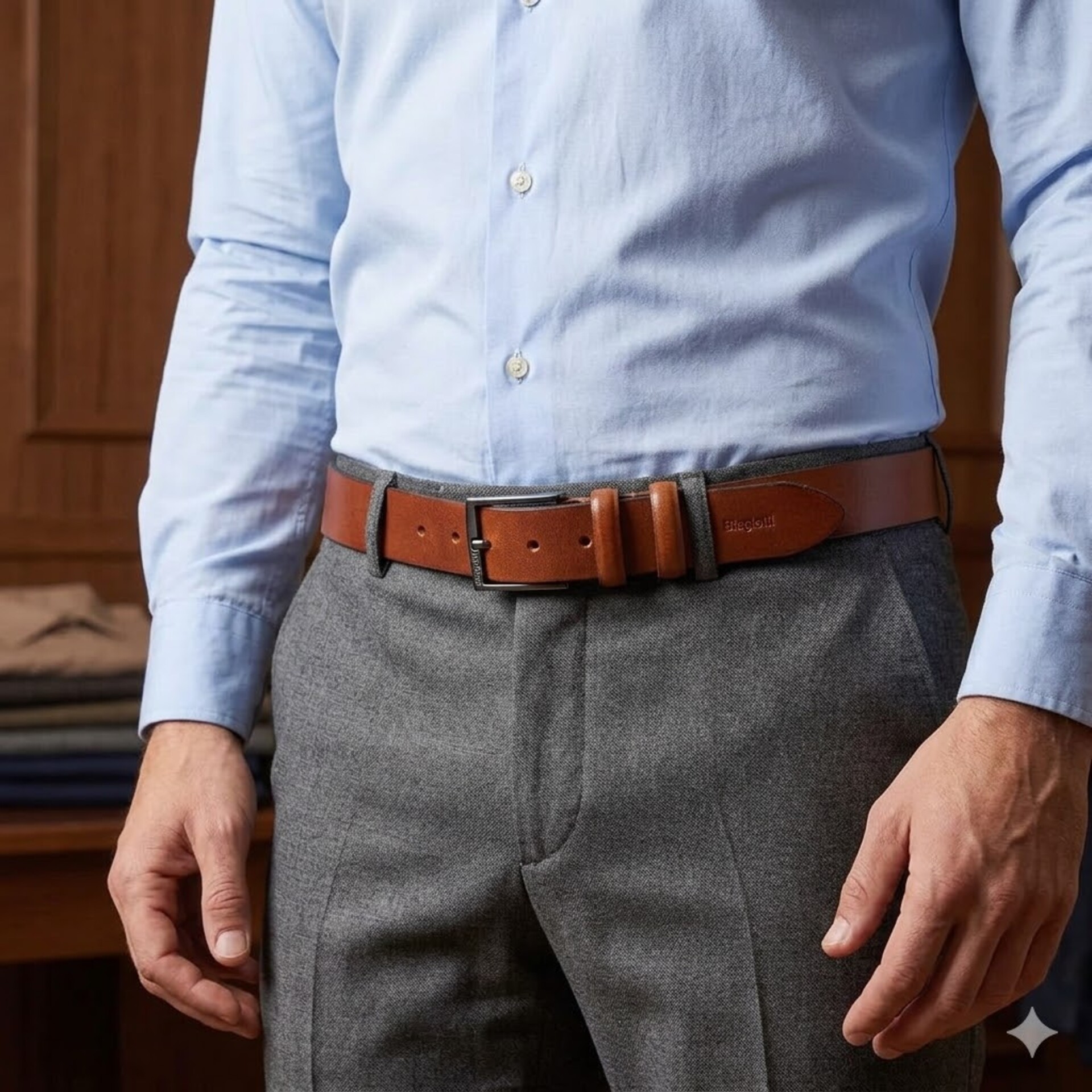 CINTURA UOMO CUOIO Linea Etrusco 7180/35 Laura Biagiotti
