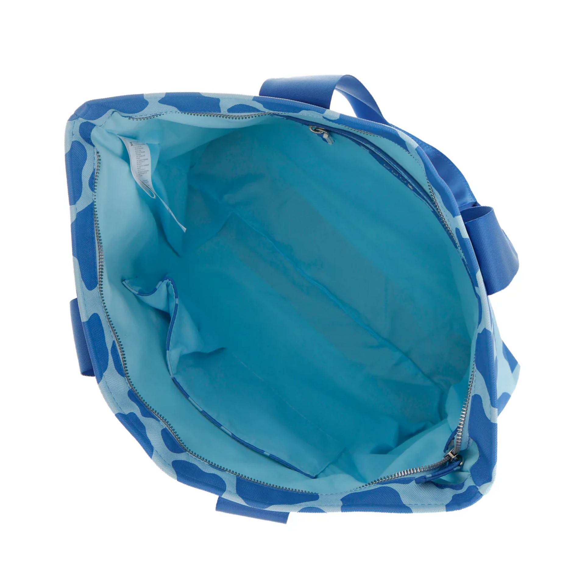 BORSA   SHOPPER  MEDIUM   TESSUTO GOMMATO BLU KUVE linea ATLANTIS