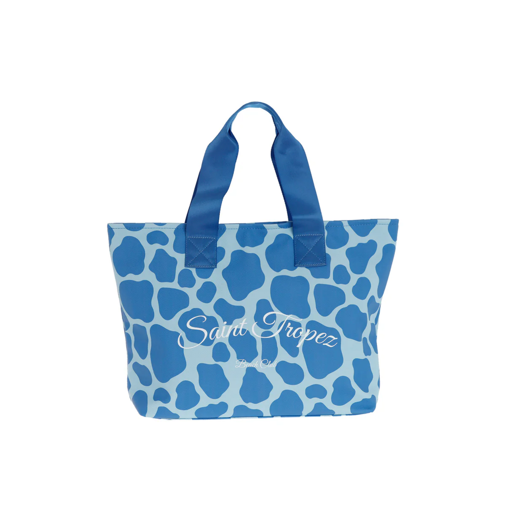 BORSA   SHOPPER  MEDIUM   TESSUTO GOMMATO BLU KUVE linea ATLANTIS